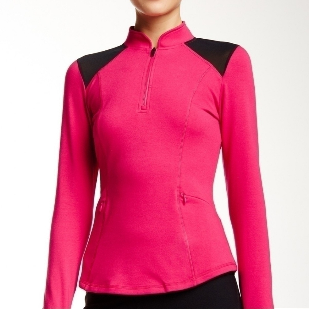 Fabletics Pink Small 3/4 length Zip-up Jacket